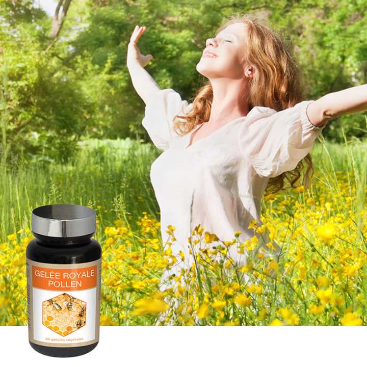 Gelée Royale Pollen - Augmente résistance de l'organisme - 60 gélules