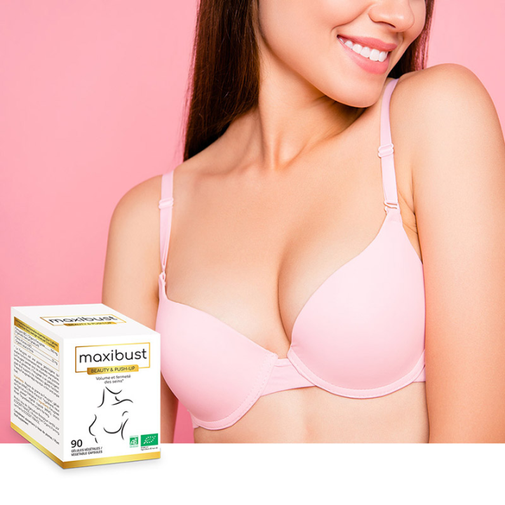 Maxi Bust Push up & Beauty: Volume et fermeté des seins - 90 gélules