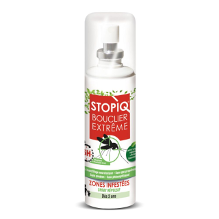 STOPIQ Bouclier Extrême -  - Spray répulsif insectes - Spray de 75 ml