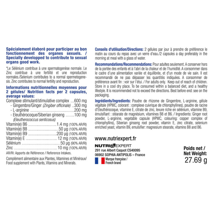 Spermax Nutriexpert : Contribue à une spermatogenèse normale
