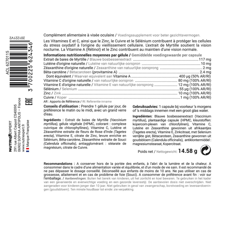 VISION Lutein PLUS - Améliore le confort visuel